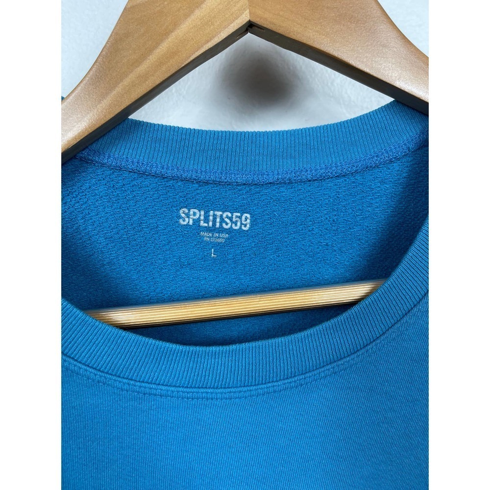Splits59 Franky French Terry Sweatshirt in Blue Size L - Picture 5 of 10